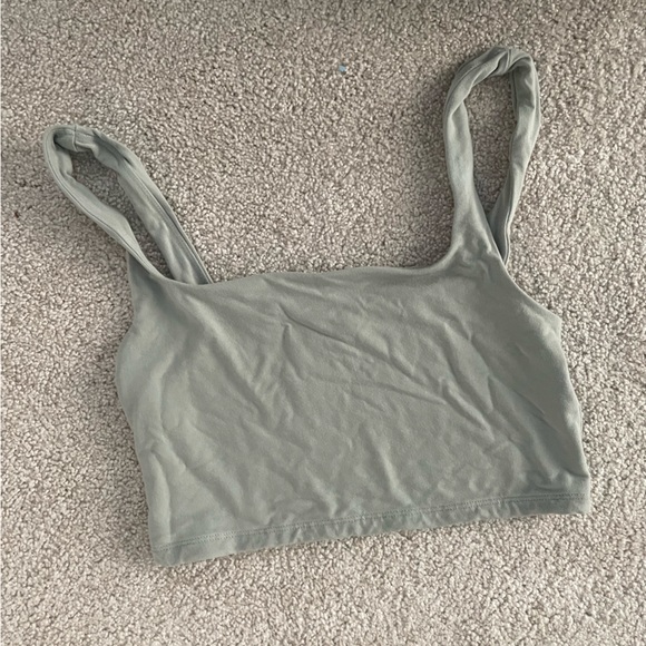 ARITZIA GRAY CROPPED BRA TOP - Picture 1 of 2